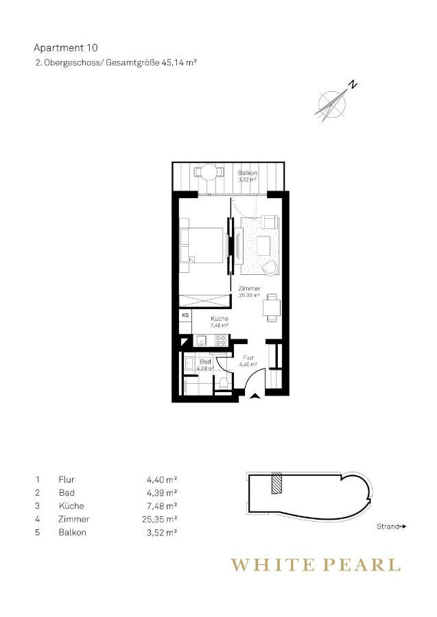 White Pearl Apartment 2.10 Timmendorfer Strand Exteriör bild